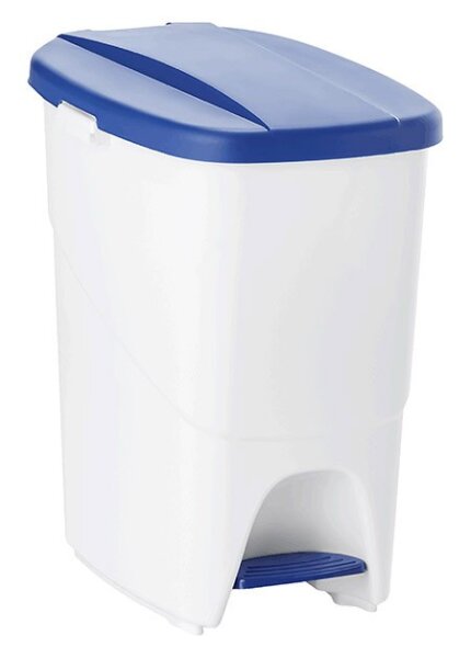 Treteimer PP, grau/blau