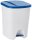 Treteimer PP, grau/blau