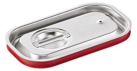 GN-Deckel mit roter Silikondichtung