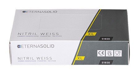 Einweghandschuhe Nitril wei&szlig;