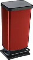 Treteimer PASO rot metallic
