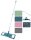 Wischmoppset 3tlg. Retro-Farben