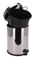 Treteimer Edelstahl, 12L