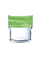 Brush Green Stapelglas