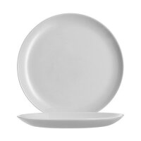 Teller flach 25cm, granit-grau