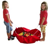 Aufr&auml;umsack Spieldecke Rot