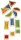 Blocks mit Glitter 16 Teile