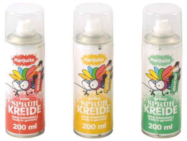 Kreidespray gro&szlig; 3er Set