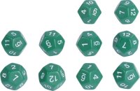 W&uuml;rfel 12 Seiten 10er Set