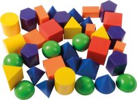 Geoformen farbig 36 St&uuml;ck