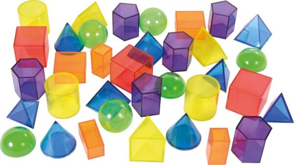 Geoformen transparent 36 St&uuml;ck