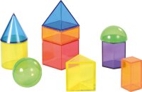 Geoformen transparent 36 St&uuml;ck