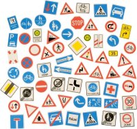 Verkehrszeichen 64 St&uuml;ck magnetisch
