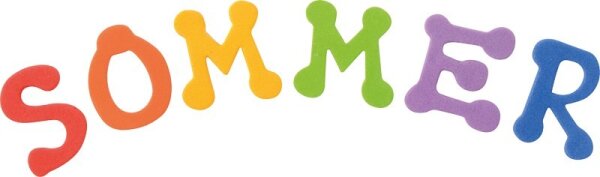 Moosgummi Buchstaben selbstklebend 400 St&uuml;ck