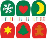 Filz Eierw&auml;rmer Weihnachten 6er Set