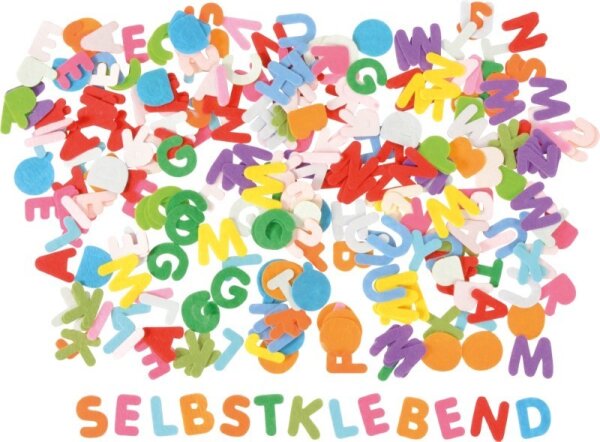 Filzbuchstaben 300 St&uuml;ck 3 cm
