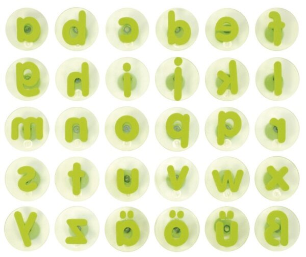 Riesenstempel Kleinbuchstaben 30er Set