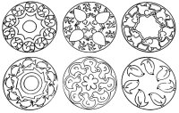 Mandalastempel Tiere 6er Set