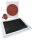 Riesenstempelkissen schwarz, Rechteck