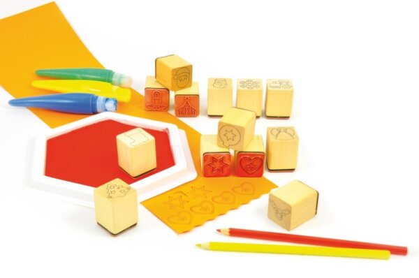 Holz-Stempelset Adventskalender