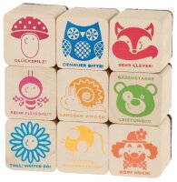 Holzstempel Belobigung 9er Set