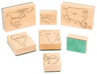 Stempel Weltkarte