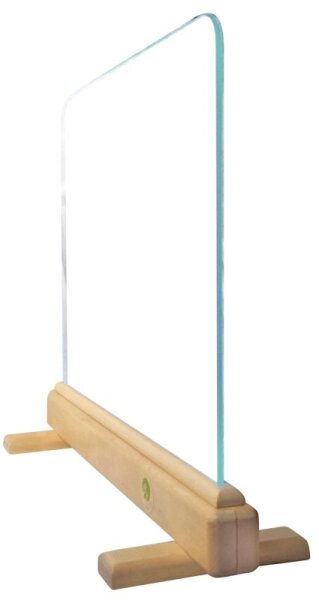 Glas mit Schutzb&uuml;gel zu Leuchtstaffelei